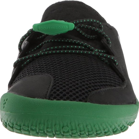 Vivobarefoot Kid's Primus Mesh Shoes, Black/Green, 30 EU - Picture 2 of 8